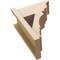 Ekena Millwork 7 1/2-in W x 14-in D x 18-in H Balboa Trad Rough Cedar Woodgrain TimberThane Outlooker, Primed Tan OUTUR075X14X18BOA04RCPR - alternate 4